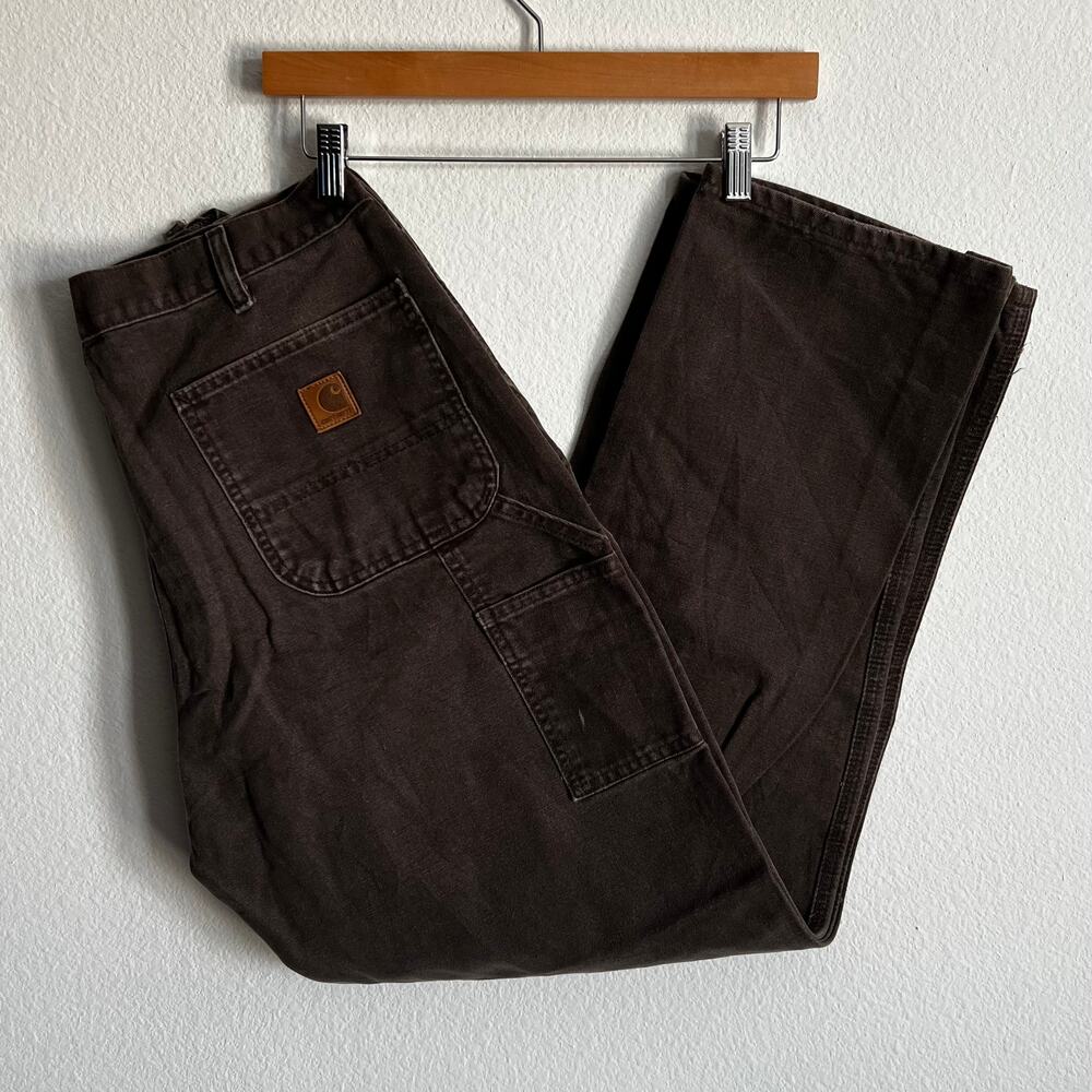 Carhartt B11 DKB brown double knee work wear carpenter pants